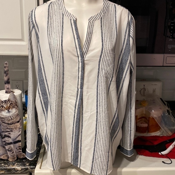 c womens Bass casual long sleeve pullover plus size top XXL.  EUC - Picture 1 of 3